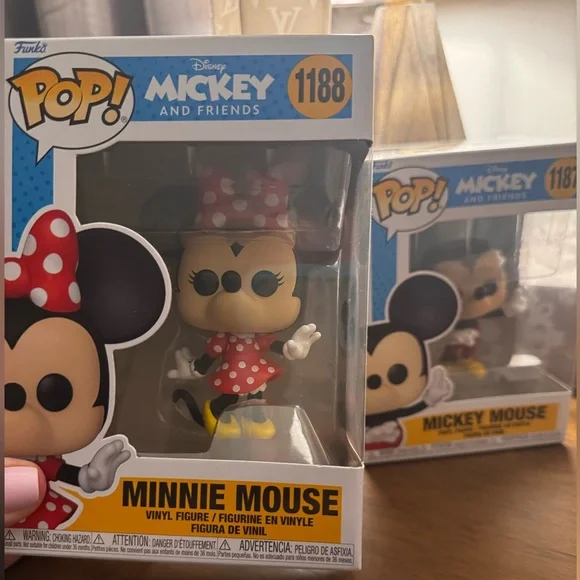 NIB Funko POP! Disney Mickey Mouse and Minnie Mouse Collectible Set - Picture 2 of 7